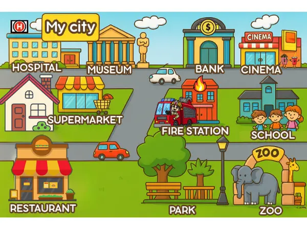 Poster Places In The City 