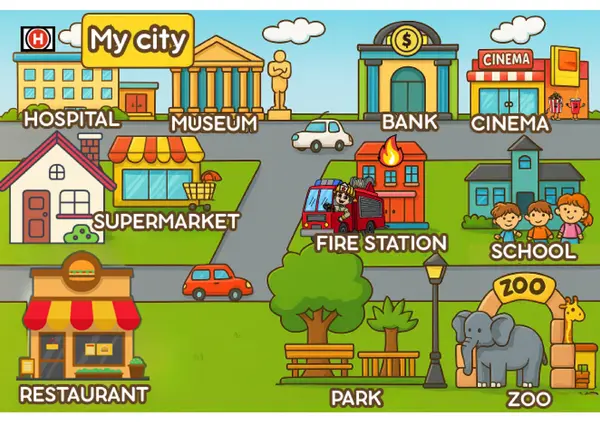 Poster Places In The City 