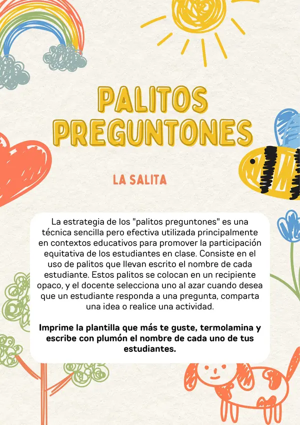 Palitos preguntones
