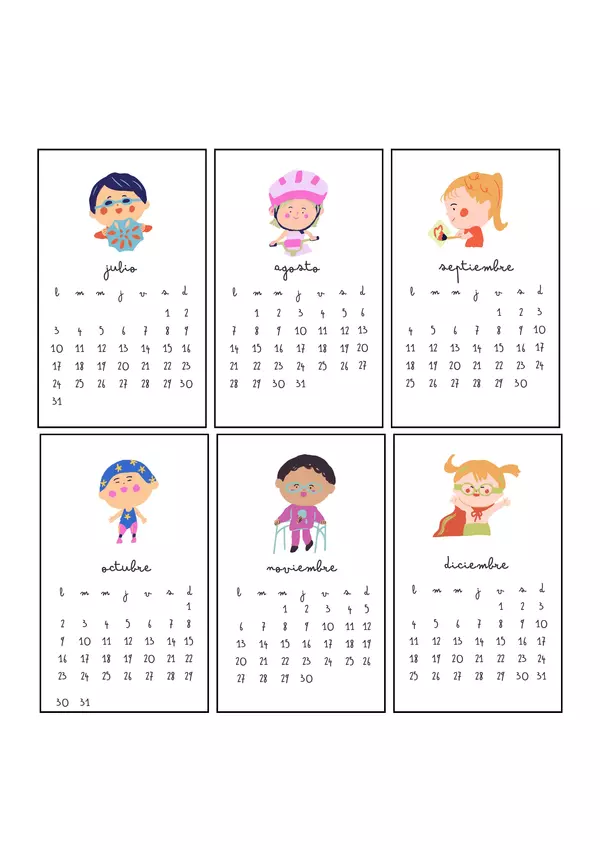 Mini calendarios  2023 para Celular!  4 DISEÑOS + PLANTILLA LIBRE 