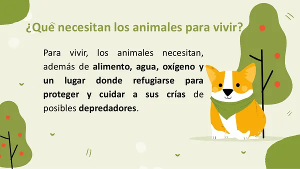 Necesidades de los seres vivos (animales)