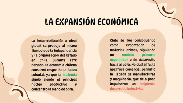 Presentación Inserción de Chile en el proceso de industrialización