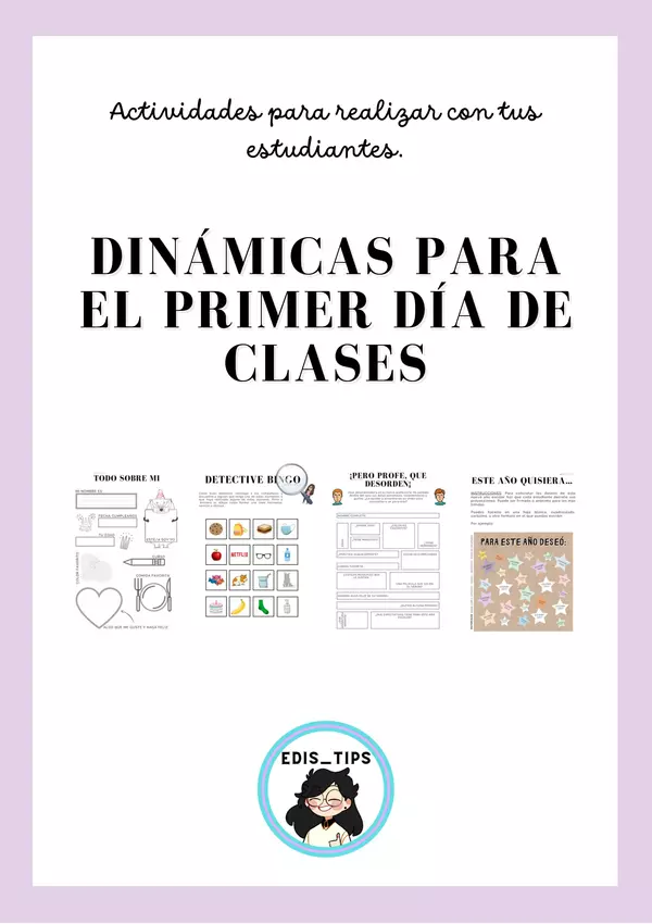 DINÁMICAS “PRIMER DÍA DE CLASES” - @EDIs_TIPS