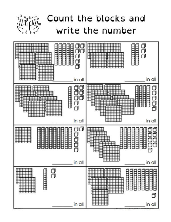 Cuadernillo Matemáticas en Inglés 2do Básico I