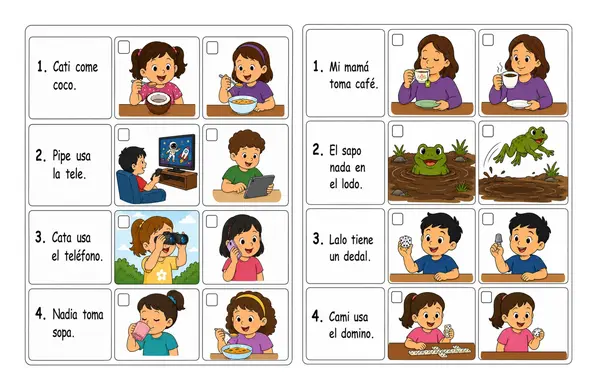 GUÍAS PARA EJERCITAR LECTURA Y COMPRENSIÓN DE PRIMERAS CONSONANTES