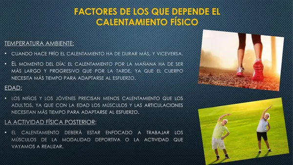 CALENTAMIENTO FÍSICO; ACTIVA A TU GRUPO DESDE EL PRIMER MINUTO