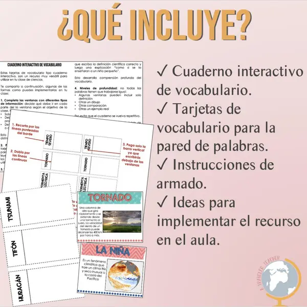 Tiempo Severo Cuaderno interactivo de vocabulario