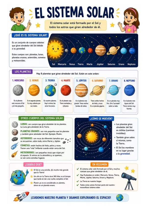 Cartel o Póster: Sistema solar