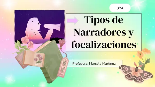 Tipos de Narradores y focalizaciones 3°M