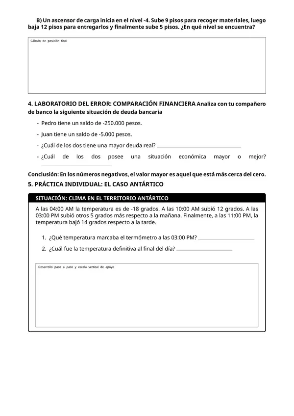 Orden y comparación de enteros