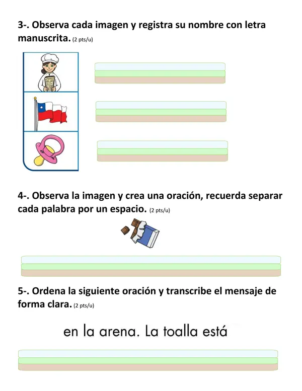 evaluacion lenguaje digrafo LL- CH