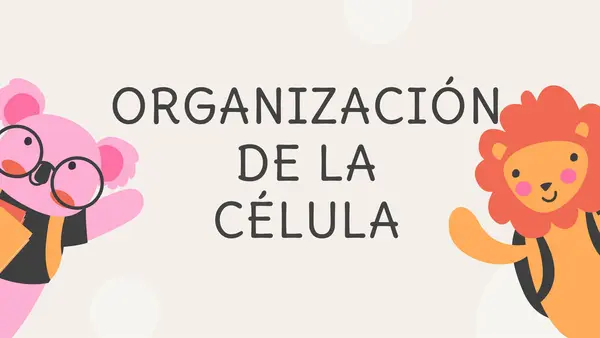 Organización de las células