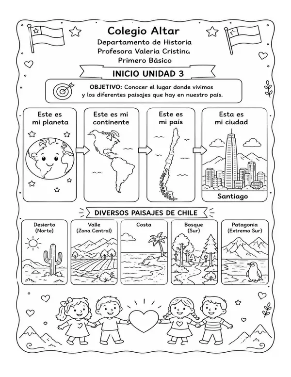 Música,Ciencias e Historia -Primero Básico