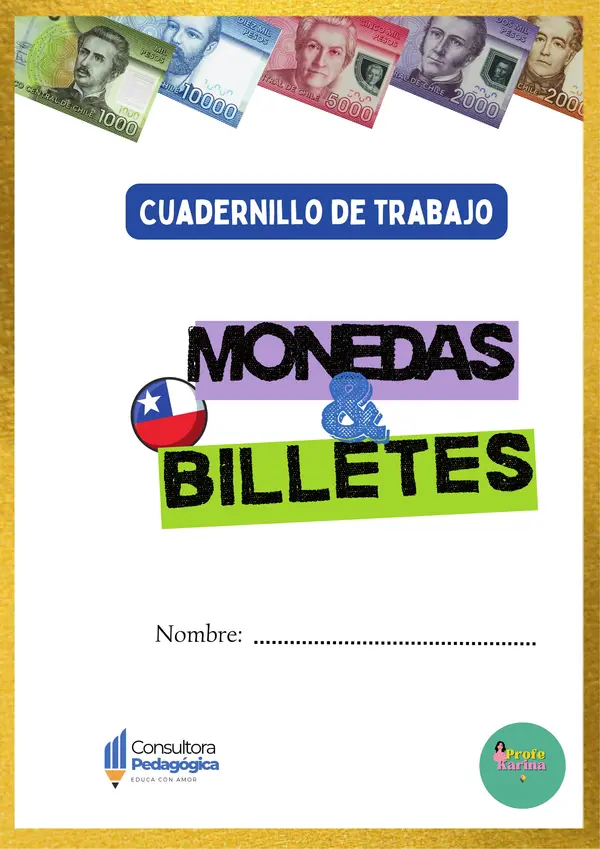 Cuadernillo monedas y billetes 