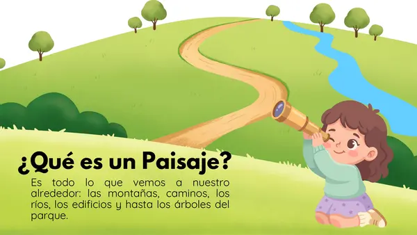 Elementos del paisaje (Actividad para describir) 