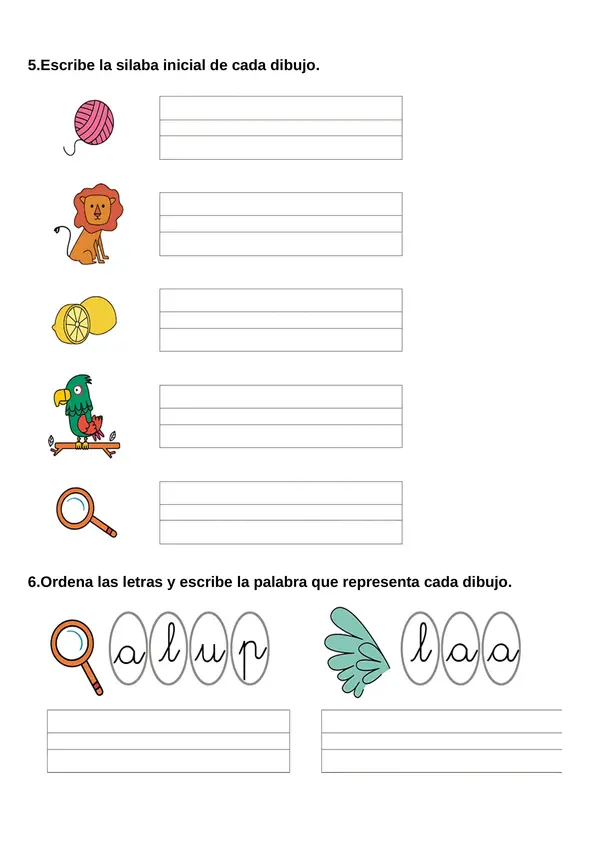 Guía de la letra L