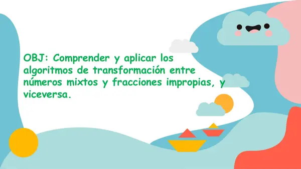 Tranformacion de fracciones mixta a impropia y viceversa 