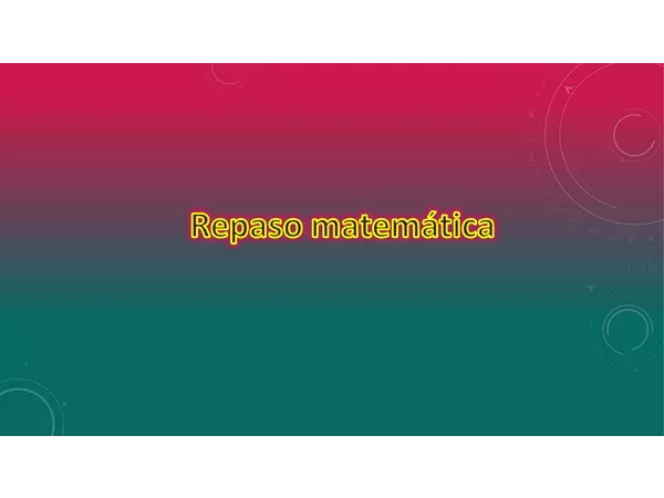 PPT  matemática 