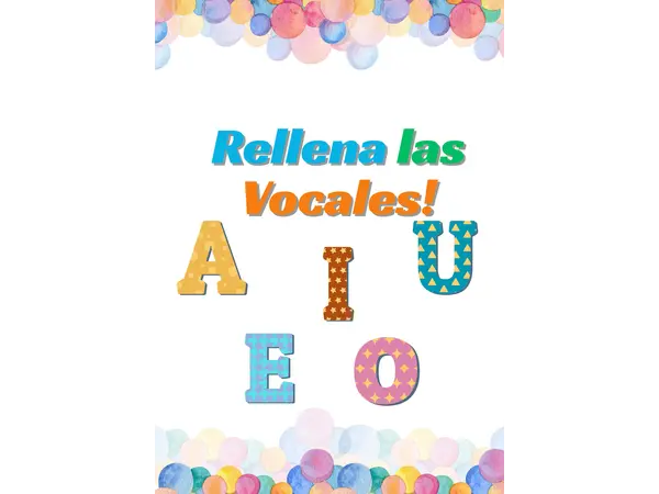 Vocales para rellenar