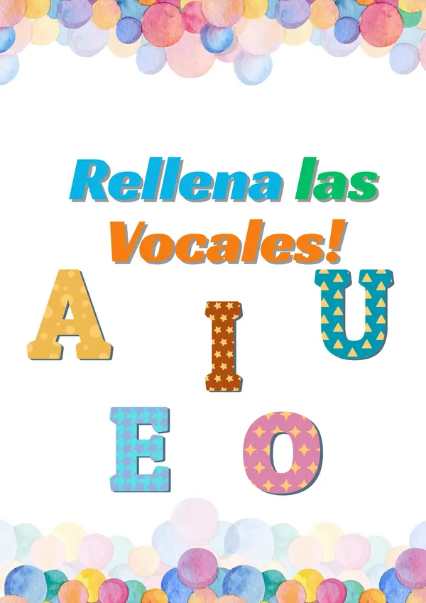Vocales para rellenar