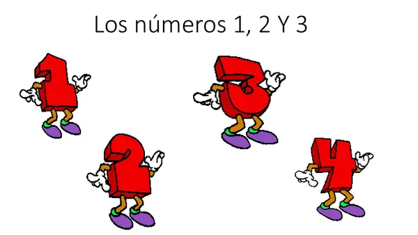 ppt editable números hasta 4