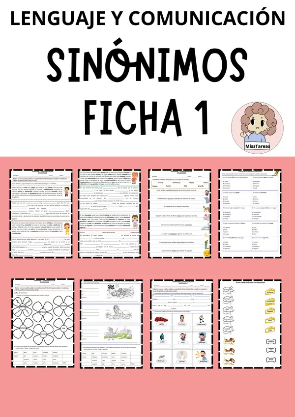 Busca y escribe Sinónimos, para fortalecer el vocabulario