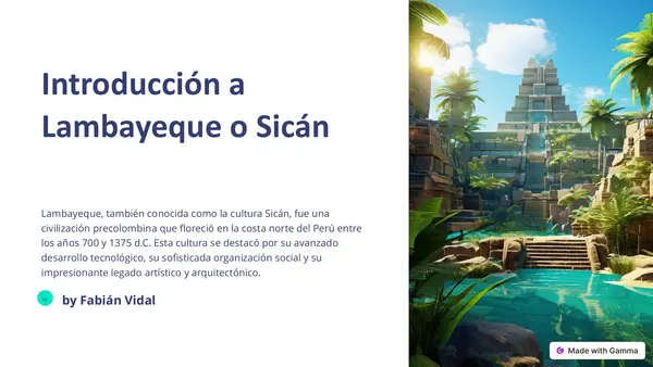 Lambayeque o Sicán