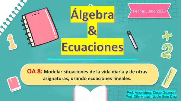 Lenguaje algebraico y ecuaciones lineales.