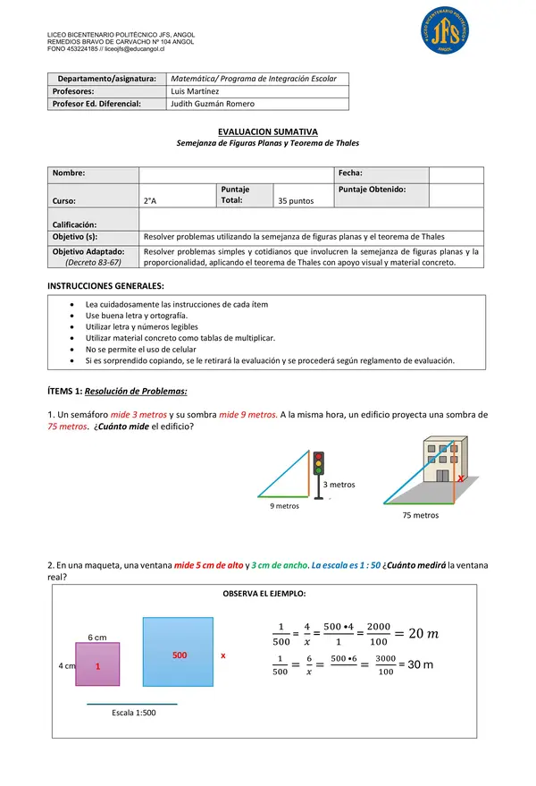 Evaluación sumativa