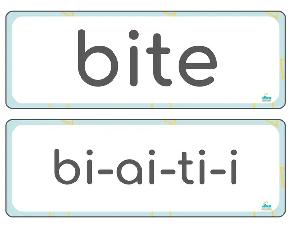 Tarjetas para Spelling Bee "Teeth"