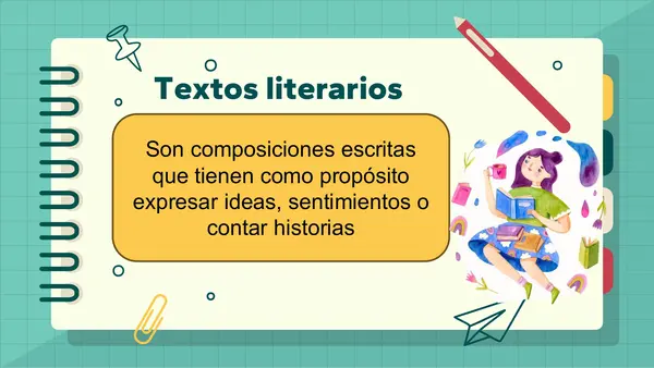 Textos literarios y no literarios (8° básico)