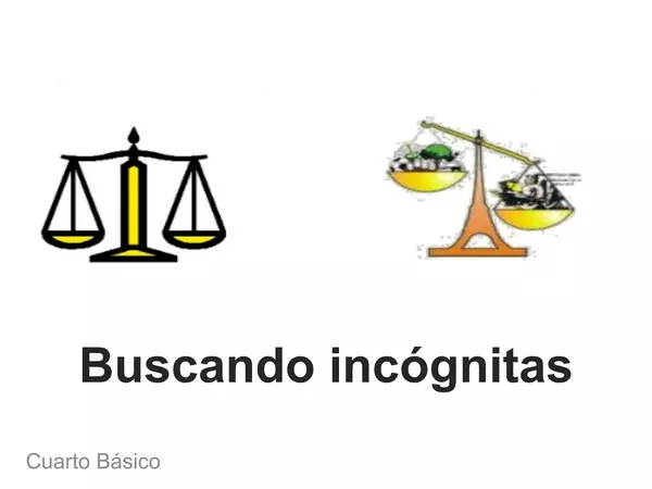 Presentacion para trabajar Ecuaciones e Inecuaciones Cuarto Basico