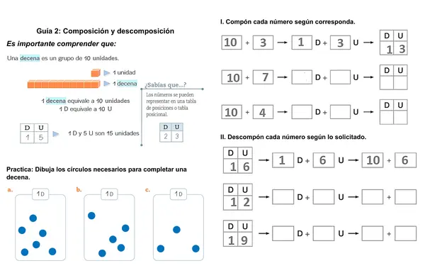 Composición y descomposición de números