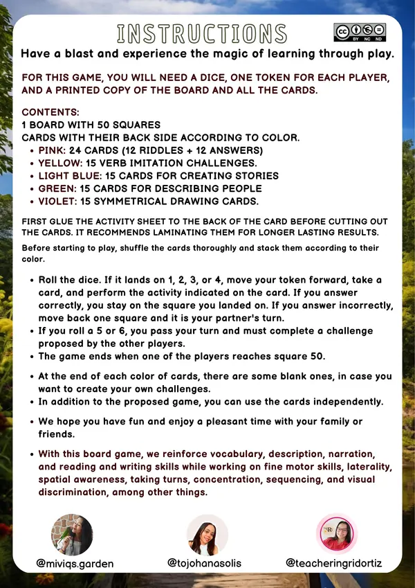 Board Game: Adventure in Lenguapolis (English grammar)