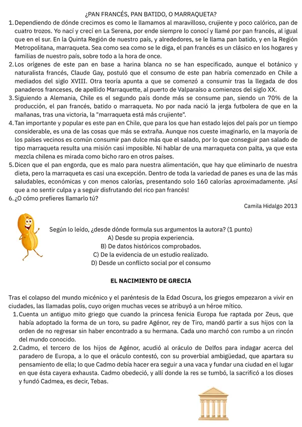Evaluación unidad 2 