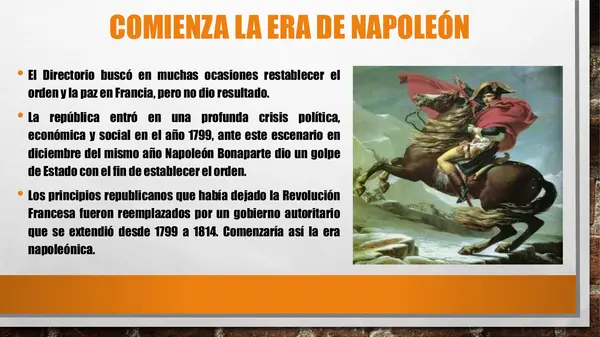 PPT - La era de Napoleón Bonaparte 