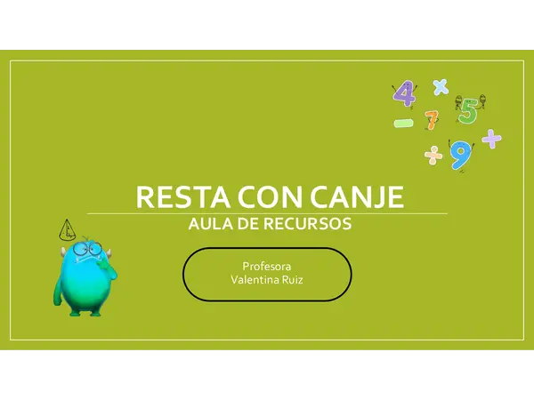 Resta con canje