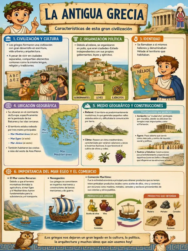 Civilización griega 3°básico