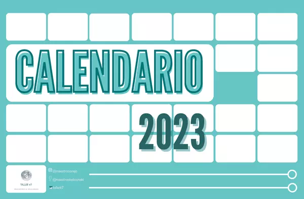 Calendario organizador 2023