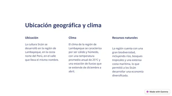 Lambayeque o Sicán