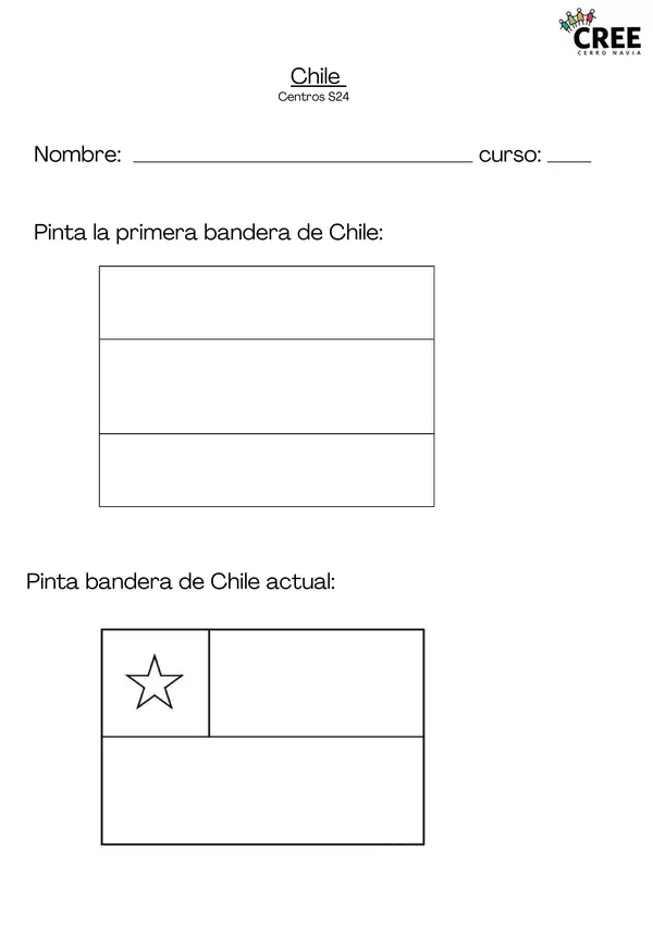 Guía bandera de Chile y 18 de sept. 