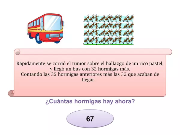 Presentacion Tipo Cuento para trabajo sumas y restas Tercero Basico
