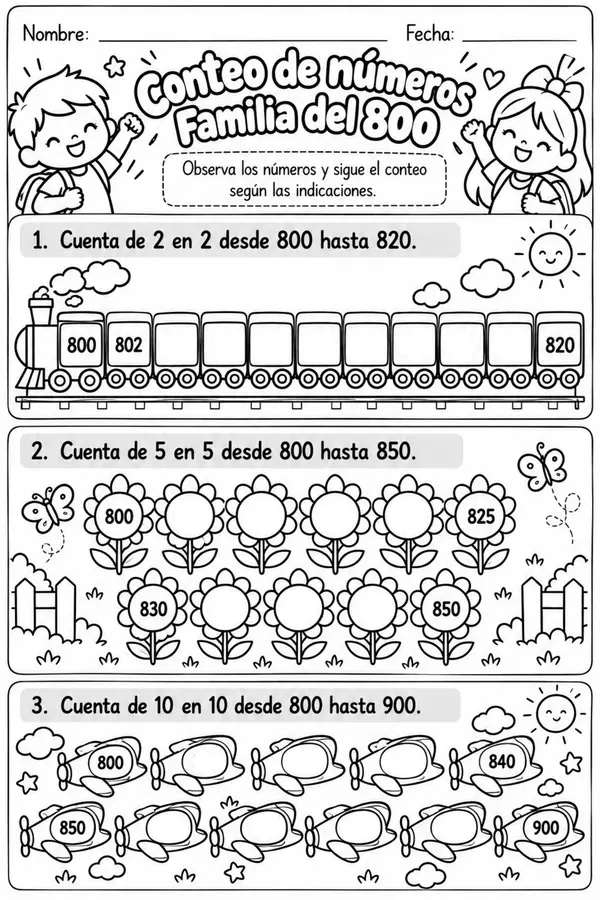 Conteo familia del 800
