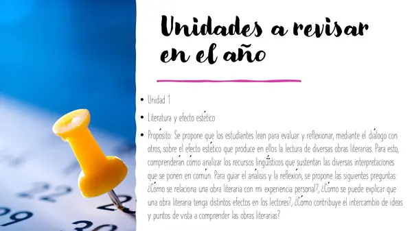 UNIDADES A TRABAJAR 3ROS MEDIOS