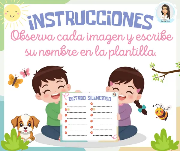 Dictado silencioso de palabras