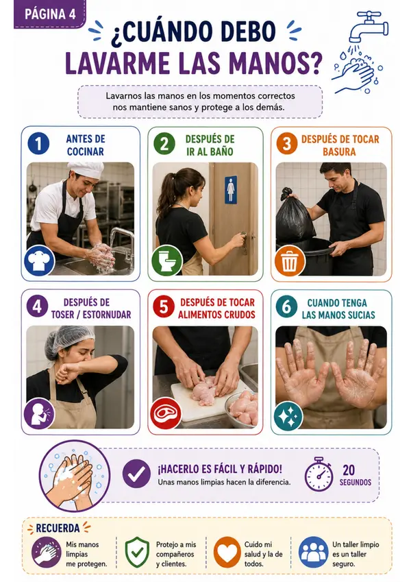 Cuadernillo de Amasandería y Repostería – Higiene, Seguridad y Trabajo en el Taller