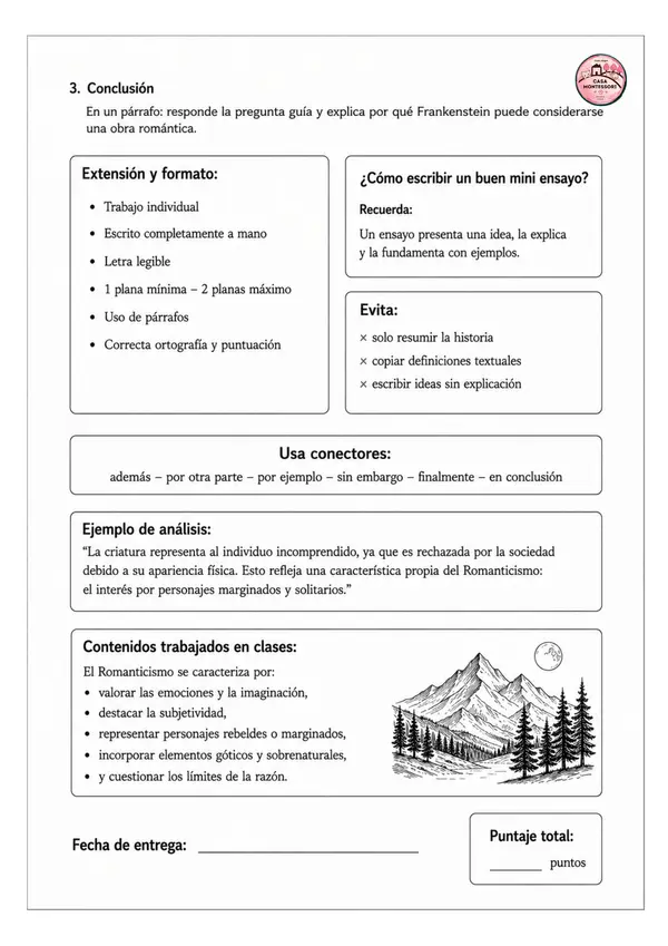 Evaluación plan lector manga Frankenstein