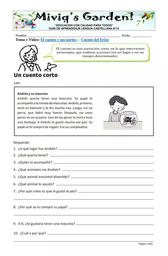 El Cuento (4° - 5°)