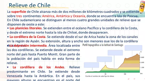 El relieve de Chile
