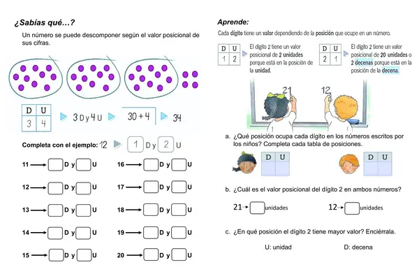 Composición y descomposición de números